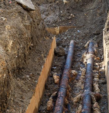 sewer lines